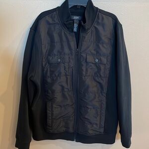 ALFANI men’s lightweight zip up jacket black size Large